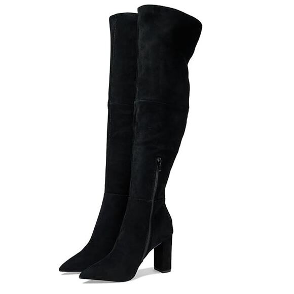 Steve Madden Blyss Women's Boots Pointed Toe Black Suede Size 7.5 NWB